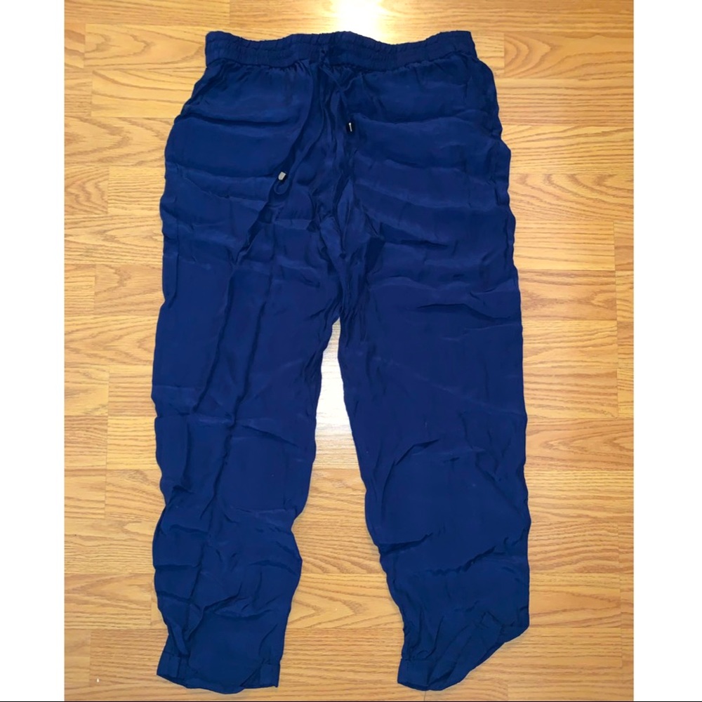 Silky Navy joggers